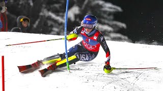 Mikaela SHIFFRIN  Slalom Run 1  Flachau AUT  2024  2nd Place [upl. by Gail644]