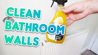 How To Clean Bathroom Walls Before Painting [upl. by Idid]