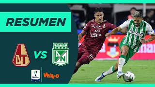 Tolima vs Nacional Resumen y goles  Liga BetPlay 20221  Final Vuelta [upl. by Lleznod]