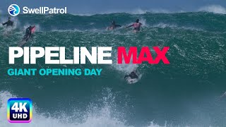 Surfing Pipeline Massive Opening Day Swell 2023  EPIC PIPELINE MAX XII  DAY 12 [upl. by Shaikh551]