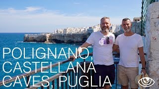 Polignano a Mare and Castellana Caves Puglia 4K  Italy Travel Vlog 222  The Way We Saw It [upl. by Amathist240]