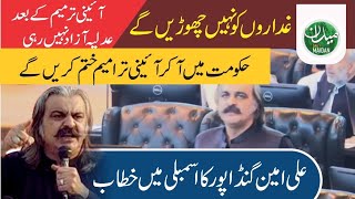 CM KP Ali Amin Gandapur Speech in KP Assembly  Imran Khan  PTI [upl. by Annaer]