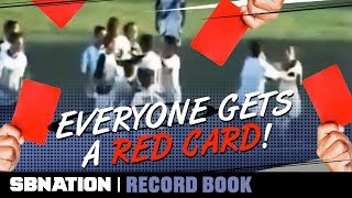 An Argentinian match once had a record 36 red cards  Record Book [upl. by Attekram]