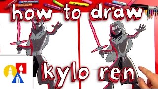 How To Draw Kylo Ren From Star Wars [upl. by Eade545]