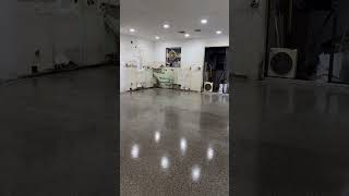 In the process of polishing terrazzo floors [upl. by Lerud308]