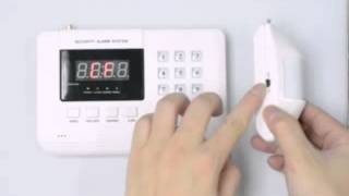 Wireless Home Security Alarm System Instructions [upl. by Clarhe]