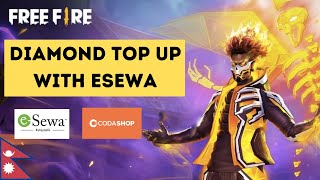 How to Top Up Diamonds in Free Fire with eSewa  Codashop Nepal [upl. by Juta]