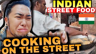 INDIAN STREET FOOD 🇮🇳 COOKING ON THE STREETS OF NEW DELHI 😱 [upl. by Damales]