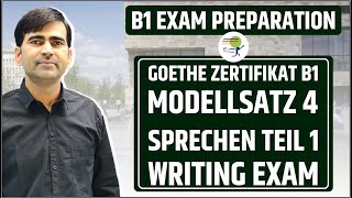 Goethe Zertifikat B1  Modellsatz 4  Schreiben Teil 1  Writing Exam  Learn German B1 [upl. by Sewellyn]