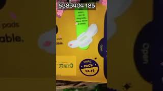 Femi9 sanitary napkin videoherbal sanitary napkin femi9 femininehygieneproduct [upl. by Ynatsed780]