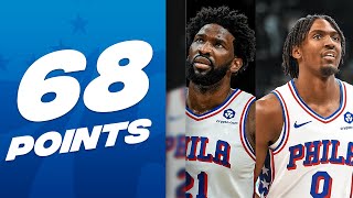 Joel Embiid amp Tyrese Maxey Both Drop 34 PTS In 76ers W 🔥 October 28 2023 [upl. by Allenaj946]