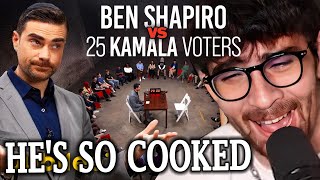 Ben Shapiro Vs 25 Kamala Harris Voters  Hasanabi Reacts to Jubilee [upl. by Hepsoj]