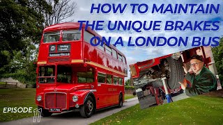 Double Decker Bus Restoration  Maintaining The Unique Braking System on A Routemaster London Bus [upl. by Chavey911]