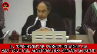 Il Presidente Alfonso Giordano e la sentenza del Maxiprocesso contro la Mafia [upl. by Lardner]