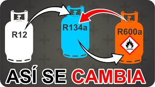 CÓMO CAMBIAR el refrigerante de R600a a R134a sin fracasar  MOISÉS THAMER [upl. by Odlo]