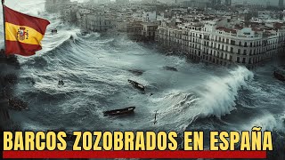 ¡Ahora España ¡La tormenta hundió los barcos con olas gigantes momentos de miedo [upl. by Leela]