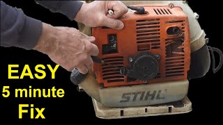 Fixing a Stihl Blower thats Hard to Startthen Runs But Dies  Easy Fix [upl. by Nomyt547]