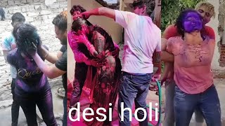 Desi holi TikTok video Full Masti [upl. by Nwahsit99]