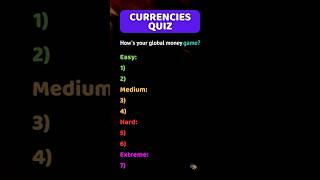 Do you know your money quiztime quiz challengeaccepted funfacts trivia fun money currencies [upl. by Nataline878]