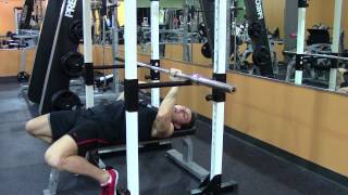 Bench Rack Lockout  Exercises to Increase Bench Press  HASfit Bench Exercise Demonstration [upl. by Haissem]