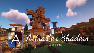 AstraLex Shaders Showcase  A brand new look for your Minecraft survival [upl. by Kirtap248]