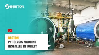 Tyre Pyrolysis Plant in Turkey  Installment Process [upl. by Grote711]