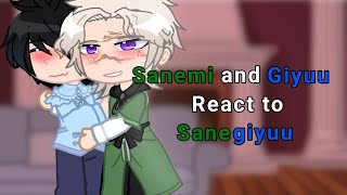 Demon Slayer Reacts  Sanemi and Giyuu react to Sanegiyu  Hashira React [upl. by Tullius]