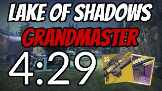 Lake of Shadows Grandmaster Speedrun in 429  Destiny 2 Season of the Lost [upl. by Anegal]