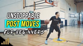 How to 3 Unstoppable Post Moves For Beginners DOMINATE THE PAINT [upl. by Aicemat]