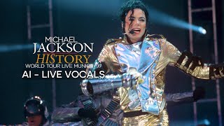 Michael Jackson  History Tour Live Munich 1997 AI  Live Vocals  Creatib [upl. by Inami]