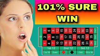 No Loss 101 Sure Every Spin Win  Roulette Strategy  Roulette Casino roulette casino money [upl. by Fiore]