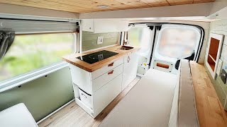 ULTIMATE DIY MICRO CAMPER VAN  FULL TOUR  2019 Ford Transit Connect [upl. by Iturhs]