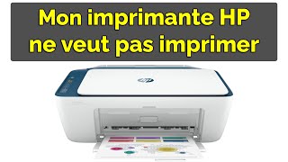 Mon imprimante HP ne veut pas imprimer depuis mon ordinateur  Problème Résolu [upl. by Broeder]