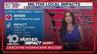 Hurricane Milton latest updates from 10 Tampa Bay [upl. by Avevoneg448]