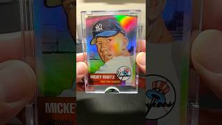 Mickey Mantle 2007 eTopps 999 1953 Reprint thehobbyist [upl. by Markland]