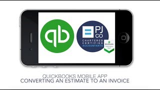 Converting an estimate to an invoice  QuickBooks app for iPhone [upl. by Mariska]