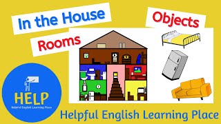 ESL Rooms in the House  Objects in Rooms [upl. by Nennahs853]