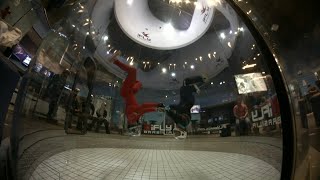 Indoor Skydiving Progression  Learning Head Down [upl. by Adeys]