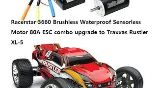 Racerstar 3660 Brushless motor 80A ESC [upl. by Aieken499]