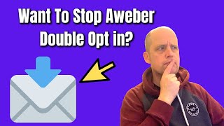 How To Stop Aweber Double Opt In Using Clickfunnels Squeeze Page [upl. by Ticon]