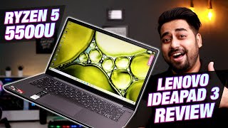 Lenovo Ideapad 3 Ryzen 5 5500U Full Review  Best Laptop Under Rs 55000 in India 2021 🔥💻 ❓❓ [upl. by Gerhan]