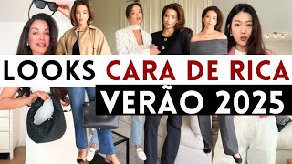 🔴LOOKS DE RICA PARA O VERÃO 2025  MODA PRIMAVERA VERÃO 2025 [upl. by Alburg]