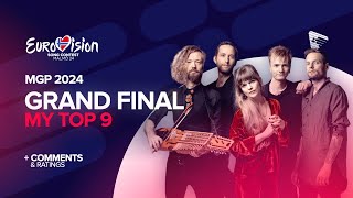 🇳🇴 Melodi Grand Prix 2024  Grand Final  My Top 9  Comments amp Ratings Eurovision 2024 [upl. by Atiekahs949]