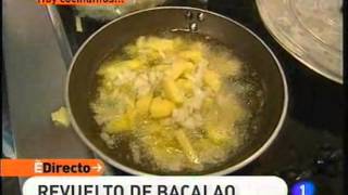 Receta de Revuelto de bacalao ED [upl. by Paucker381]