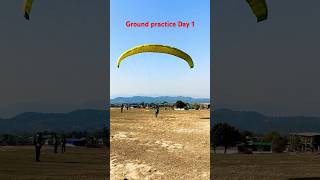 Paragliding ground practice Day 1 More Information 👉 8894886326👈 travel reels birbilling reel [upl. by Cynara811]