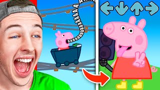 Reacting to the Funniest PEPPA PIG Animation on the INTERNET Minecraft amp Roblox [upl. by Nyra]