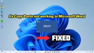 FIXED Copy Paste not working in Microsoft Word [upl. by Neerihs]