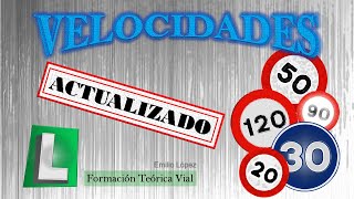 VELOCIDADES 2024 DGTACTUALIZADO 🚗🏍🚚 MÁXIMAS Y MÍNIMAS VELOCIDADES AUTOESCUELA TEÓRICO PERMISO B [upl. by Karlise628]