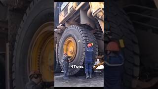 Process of How worker change this 4 ton tyre [upl. by Gaves]