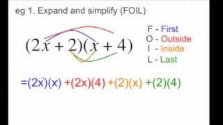 Multiplying Binomials FOILm4v [upl. by Andre]